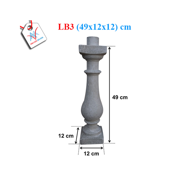 Lục bình bầu vòng 50 - LB3 (49x12x12 cm)