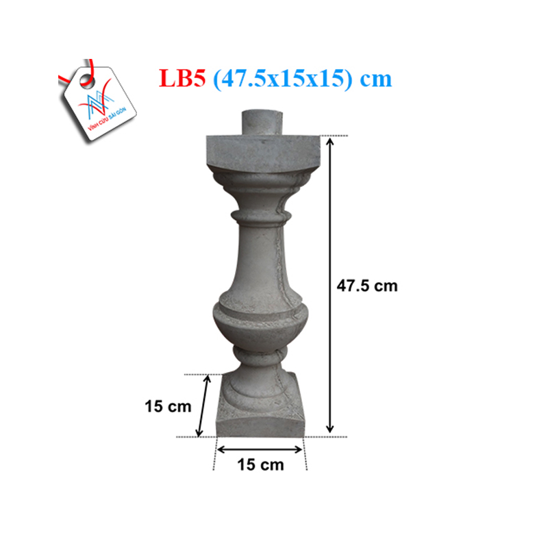 Lục bình bát khuyết 50 - LB5 (47,5x15x15 cm)