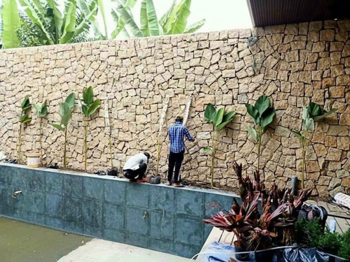 Công trình thực tế sử dụng Đá rối vàng Bình Định