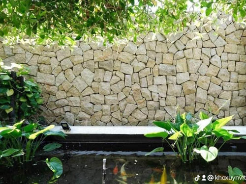 Công trình thực tế sử dụng Đá rối vàng Bình Định