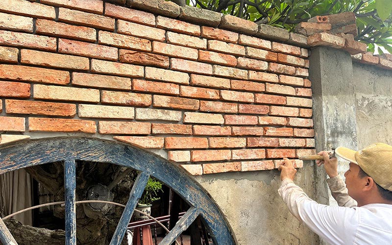 Gạch cổ ốp tường tại Ninh Thuận