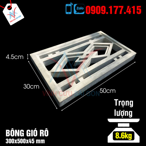 GẠCH BÔNG GIÓ RÔ 30X50CM