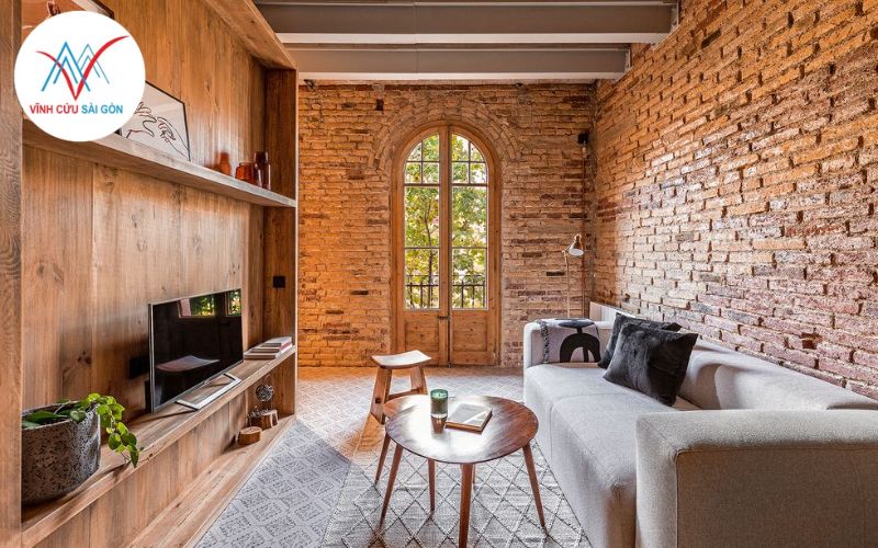 Ưu điểm khi sử dụng gạch cổ trong nội thất Rustic