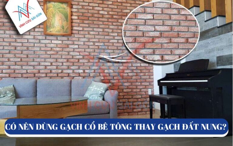 Có nên dùng gạch cổ bê tông thay gạch đất nung?