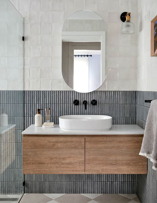 Gạch mosaic KitKat phù hợp cho phòng tắm