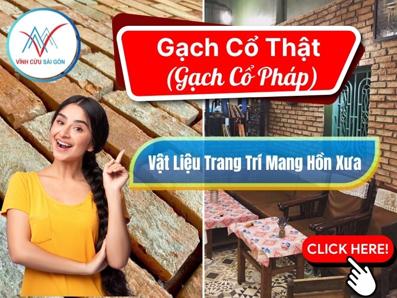 Gạch Cổ Thật (Gạch Cổ Pháp) – Vật Liệu Trang Trí Mang Hồn Xưa Gạch Cổ Thật (Gạch Cổ Pháp) – Vật Liệu Trang Trí Mang Hồn Xưa