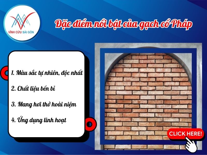 Đặc điểm nổi bật của gạch cổ thật (gạch cổ Pháp) Đặc điểm nổi bật của gạch cổ thật (gạch cổ Pháp)