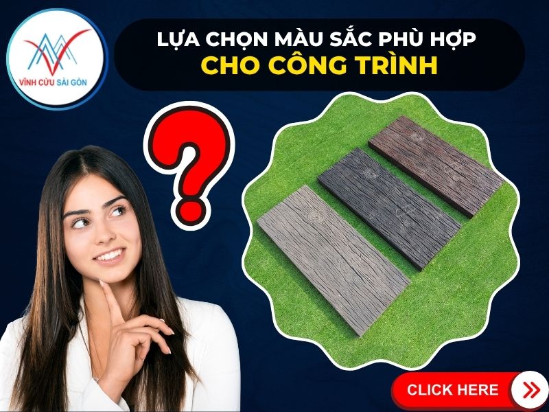 Chọn màu sắc bê tông giả gỗ cho công trình của bạn
