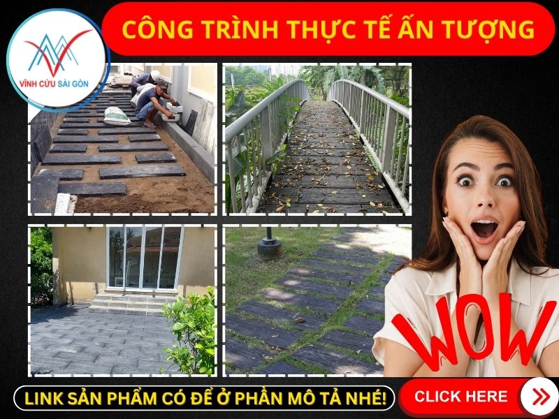 Công trình thực tế sử dụng bê tông giả gỗ