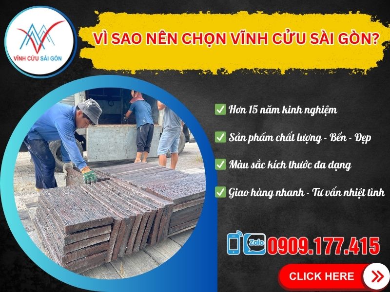 Vì sao nên chọn bê tông giả gỗ Vĩnh Cửu Sài Gòn?