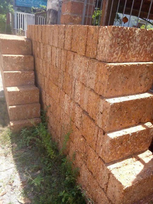 Đá ong vàng (đỏ) xây tường Đá ong vàng (đỏ) xây tường