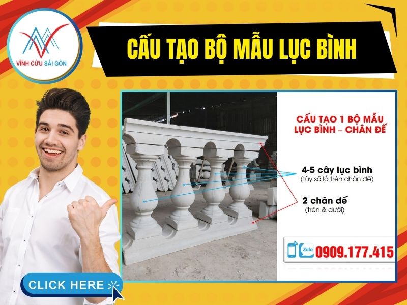 Cấu tạo bộ mẫu lục bình bê tông