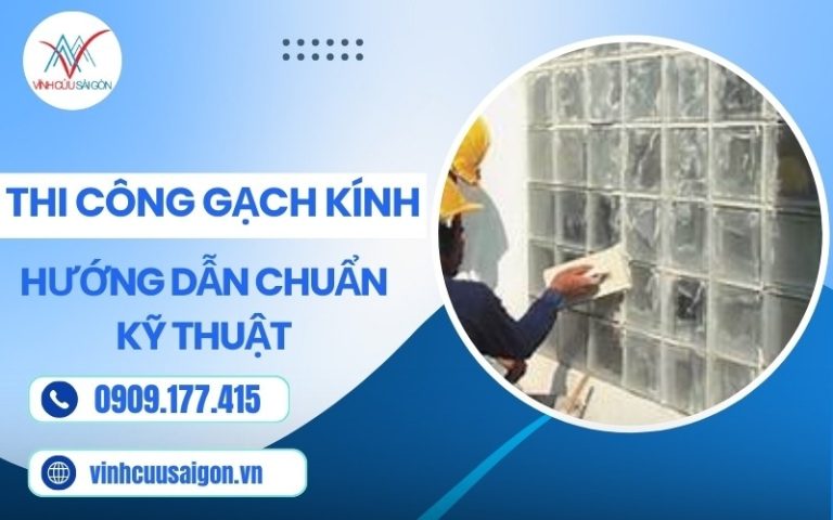 Thi công gạch kính