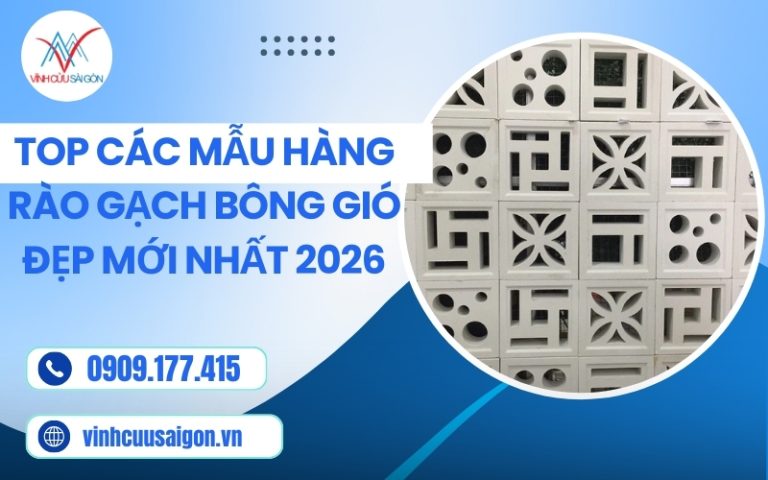 Top các mẫu hàng rào gạch bông gió đẹp mới nhất 2026