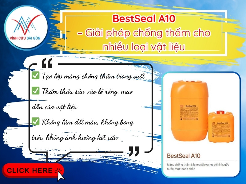 Ứng dụng thực tế của chống thấm BestSeal A10 Ứng dụng thực tế của chống thấm BestSeal A10