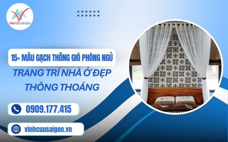 15+ Mẫu Gạch Thông Gió Phòng Ngủ Trang Trí Nhà Ở Đẹp Thông Thoáng