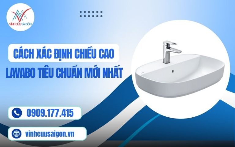 Cách Xác Định Chiều Cao Lavabo Tiêu Chuẩn Mới Nhất