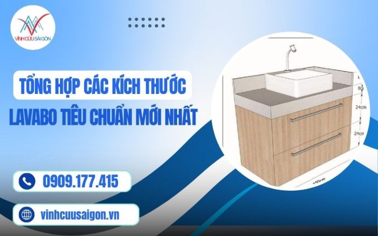 Tổng Hợp Các Kích Thước Lavabo Tiêu Chuẩn Mới Nhất