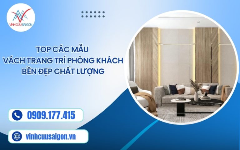 Vách trang trí phòng khách
