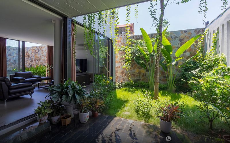 Mẫu nhà vườn 100m2 hiện đại