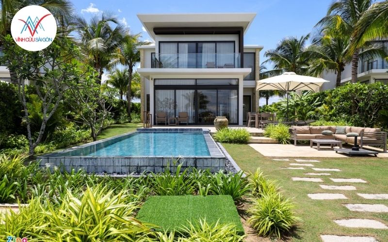 Biệt thự sân vườn phong cách Châu Âu sang trọng