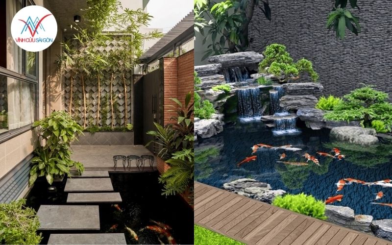 Lối đi bê tông giả gỗ bền đẹp
