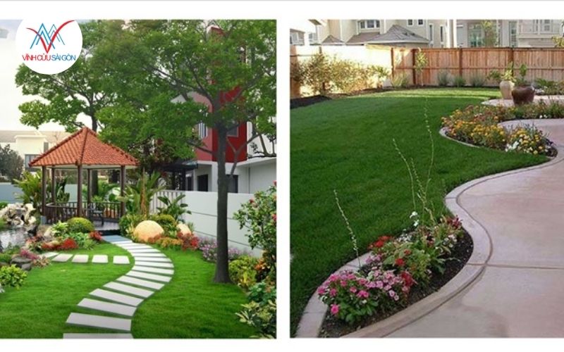 Lối đi sân vườn tối giản