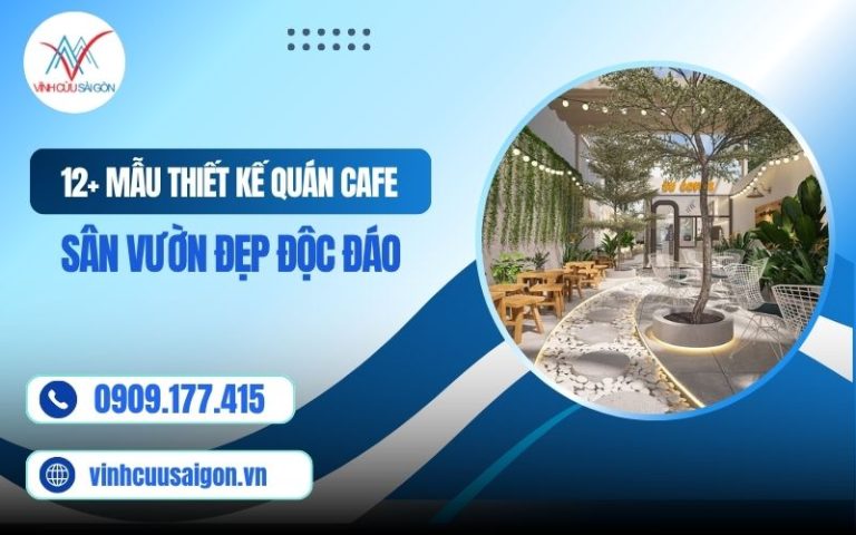 Thiết Kế Quán Cafe Sân Vườn Đẹp