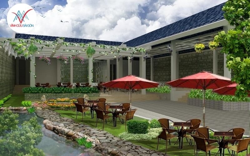 Quán cafe sân vườn phong cách Á Đông tinh tế