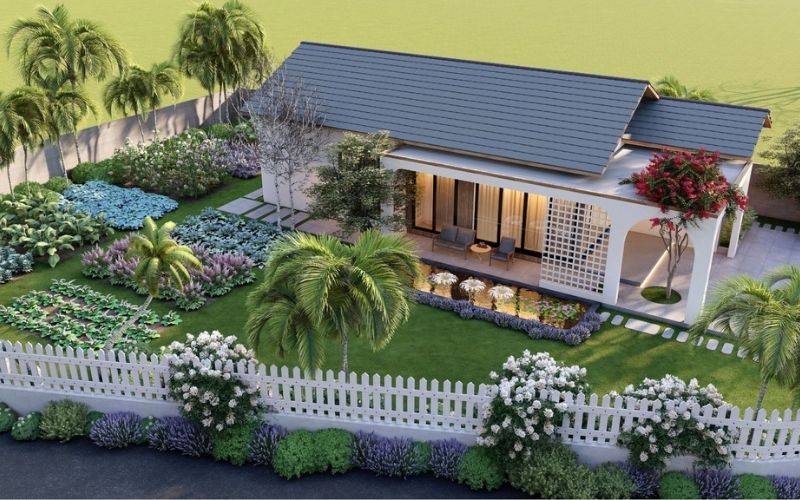 Ưu điểm của biệt thự sân vườn 1 tầng