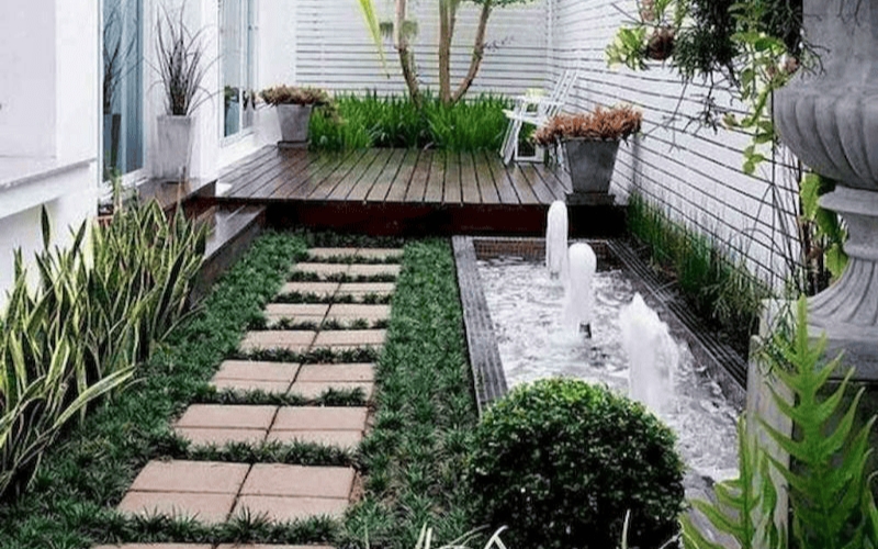 Villa sân vườn diện tích nhỏ