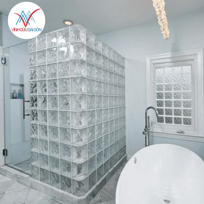 Gạch kính 30x30 dùng cho phòng tắm