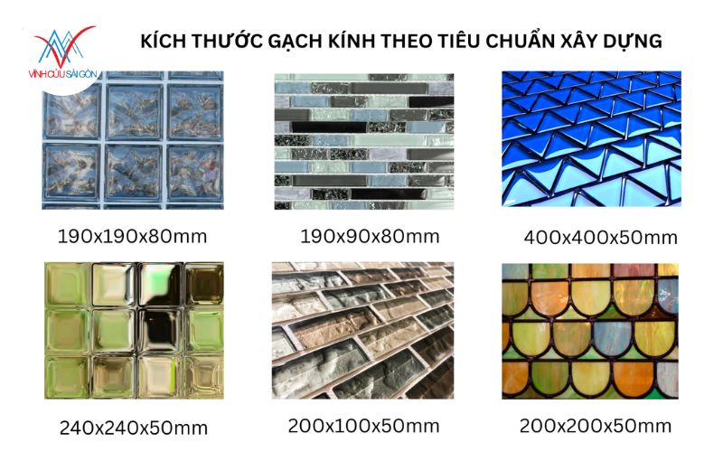Các Kích Thước Gạch Kính Lấy Sáng Phổ Biến