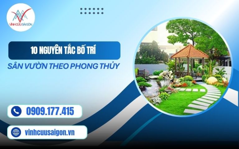 10 Nguyên Tắc Bố Trí Sân Vườn Theo Phong Thủy Chuẩn