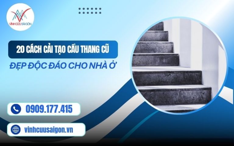 20 Cách Cải Tạo Cầu Thang Cũ Đẹp Độc Đáo Cho Nhà Ở