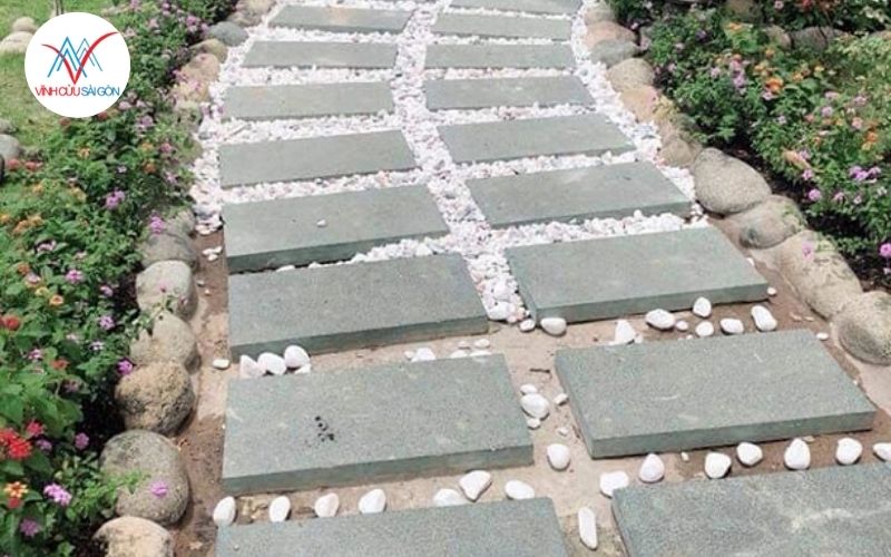 Gạch lát đường đi sân vườn giả đá