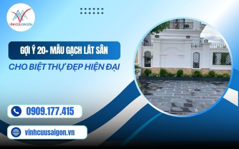 Gợi Ý 20+ Mẫu Gạch Lát Sân Cho Biệt Thự Đẹp Hiện Đại