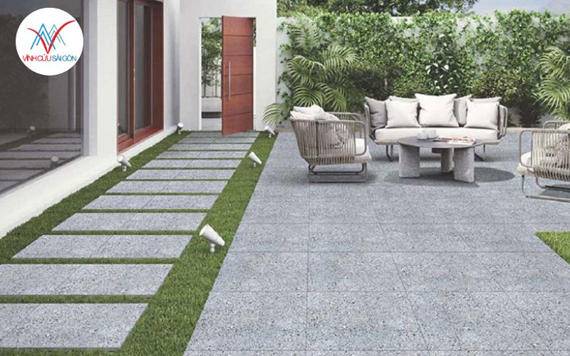 Gạch vân xi măng tối giản